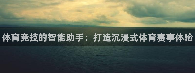 熊猫体育直播：体育竞技的智能助手：打造沉浸式体育赛事体验