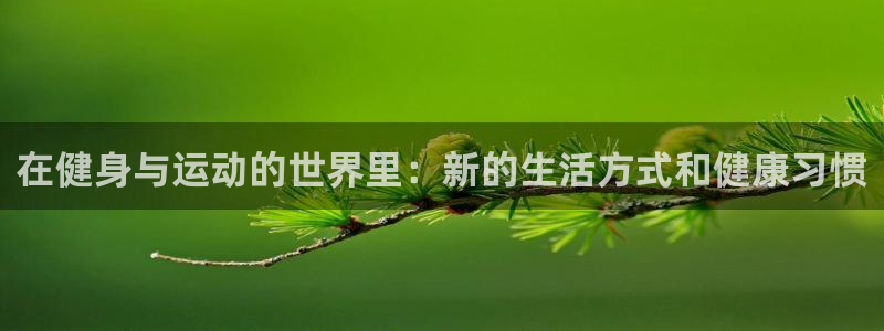 熊猫体育app官方下载最新版：在健身与运动的世界里：新的生活方式和健康习惯